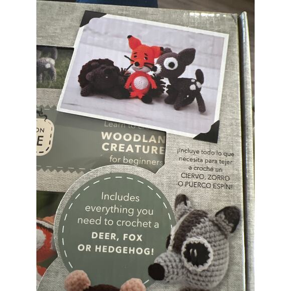 Huntington Home Woodland Creatures Crochet Kit for Beginners Craft Kit Yarn - Picture 4 of 4